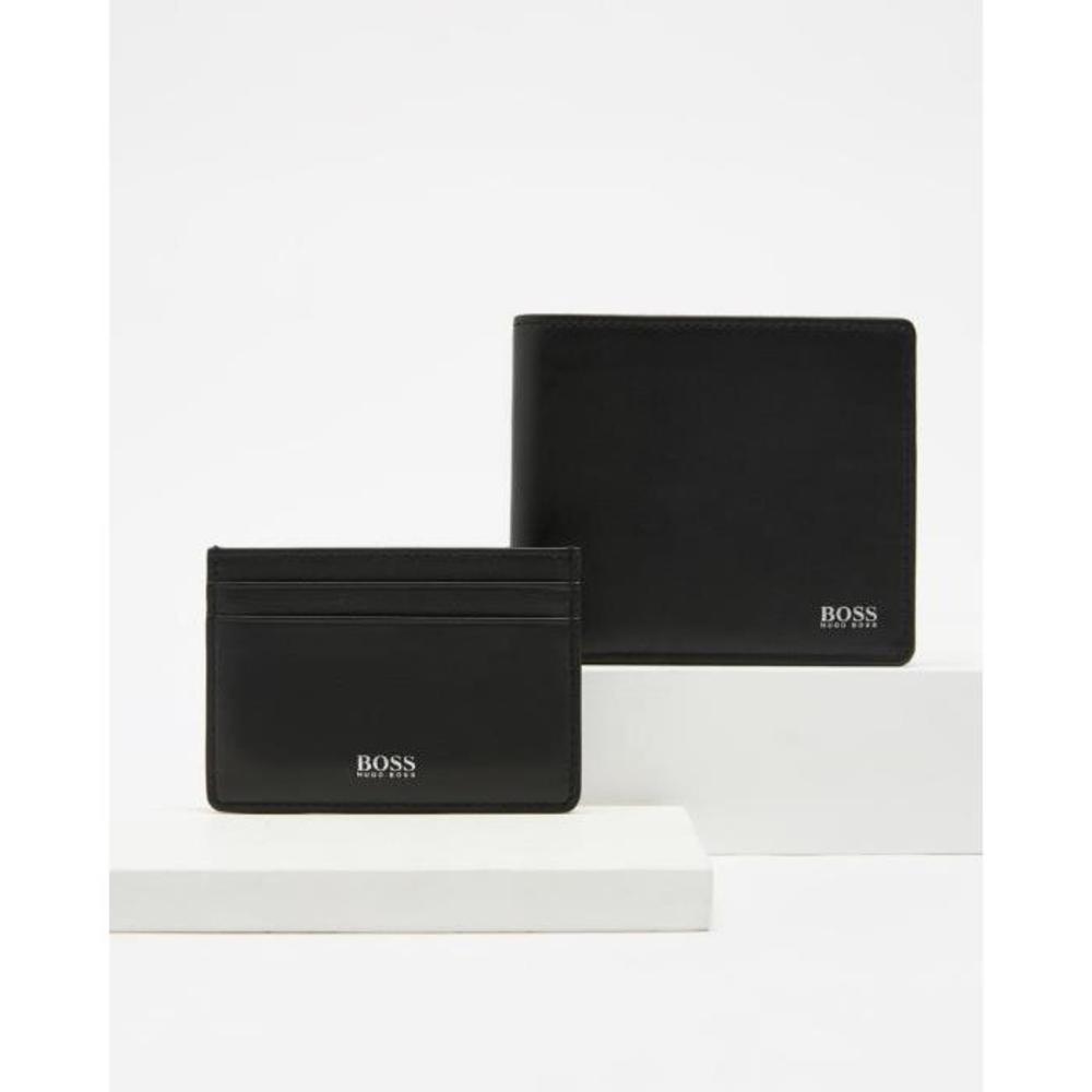 BOSS Bifold Wallet &amp; Card Holder Gift Box Set BO370AC03VBS