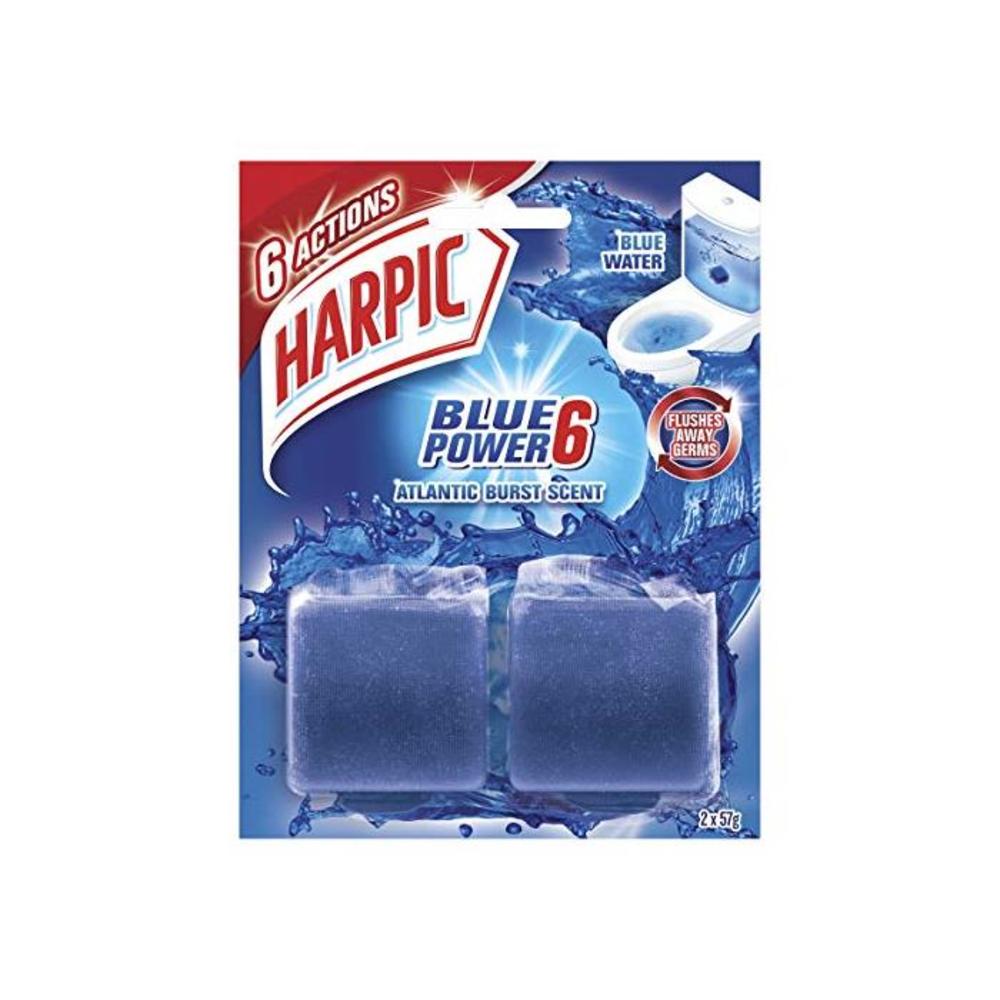 Harpic Active Blue Freshener Foaming Toilet Block Twin, 114g (Pack of 2) B077BT9KXM