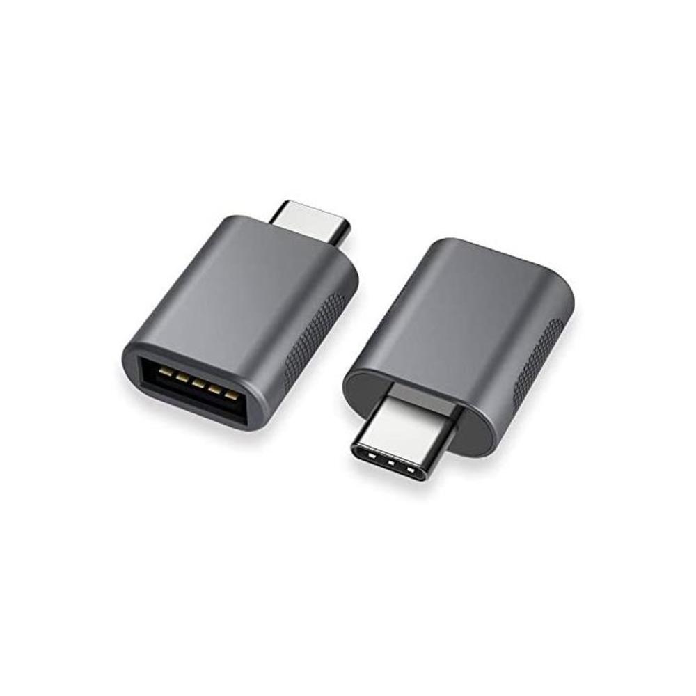 nonda USB C to USB Adapter(2 Pack), USB-C to USB 3.0 Adapter, USB Type-C to USB, Thunderbolt 3 to USB Female Adapter OTG for MacBook Pro 2019, MacBook Air 2020,Surface Go,and More B07XYTHCXV