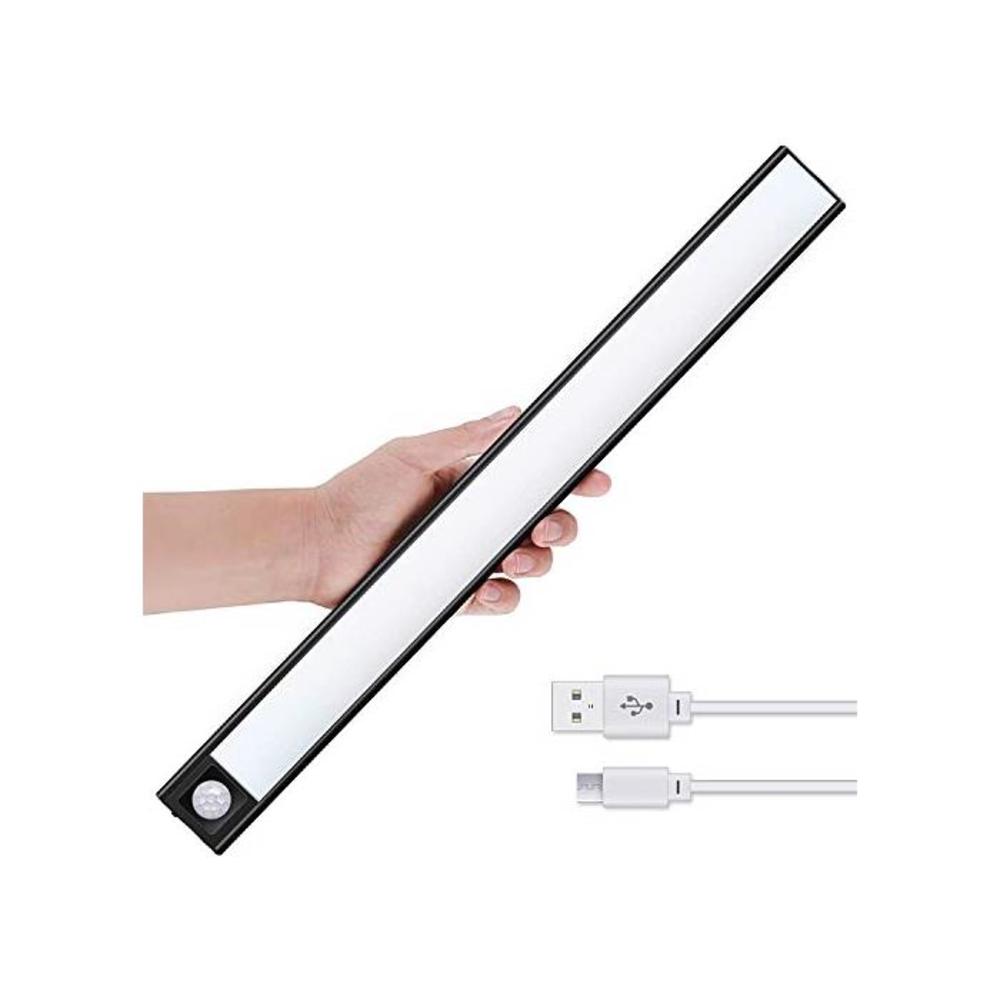 Closet Lights, Led Under Cabinet Lighting, 67-LED 6000K White Wireless Light Motion Sensored with Large Capacity Battery Operated USB Charge for Kitchen Hallway Stairs Wardrobe (HS B0928CXBS8
