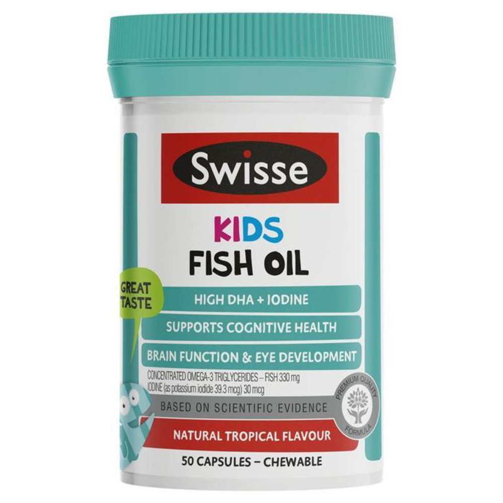스위스 키즈 피쉬 오일 50 개 Swisse Kids Fish Oil 50 Burstlets