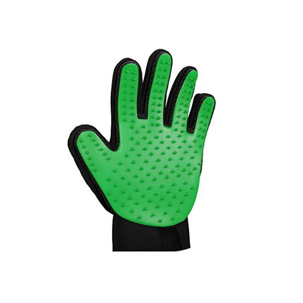 Zenify Pets Hair Grooming Glove Mitt for Deshedding Fur Removal from Pet Cats, Kittens, Rabbits, Guinea Pigs, Dogs, Puppies (Green) (Green (2 Pack)) B07HLKDKNY
