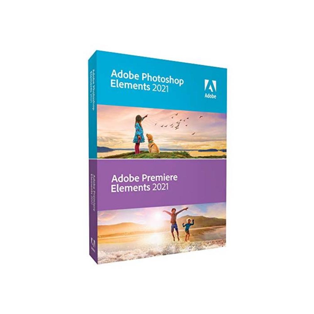 Adobe Photoshop Elements 2021 &amp; Adobe Premiere Elements 2021 - Upgrade Upgrade 1 Device 1 Year Windows/Mac Disc B08G1MCQX5