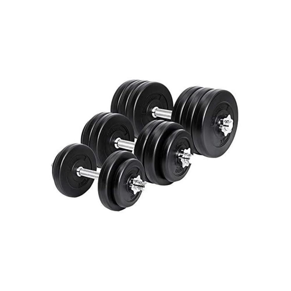 Meteor Essential Dumbbell Set Weight Dumbbells Plates Home Gym Fitness Exercise Available in 15/20/25/30/35KG Set B07TGHSG36