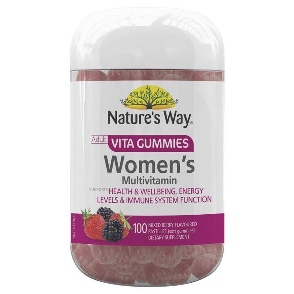 네이쳐스웨이 여성 멀티 비타민 100정 Natures Way Adult Vita Gummies Womens Multivitamin 100 Gummies
