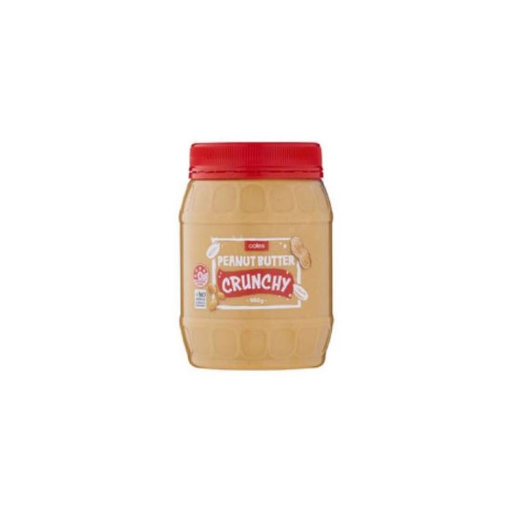 Coles Crunchy Peanut Butter 980g