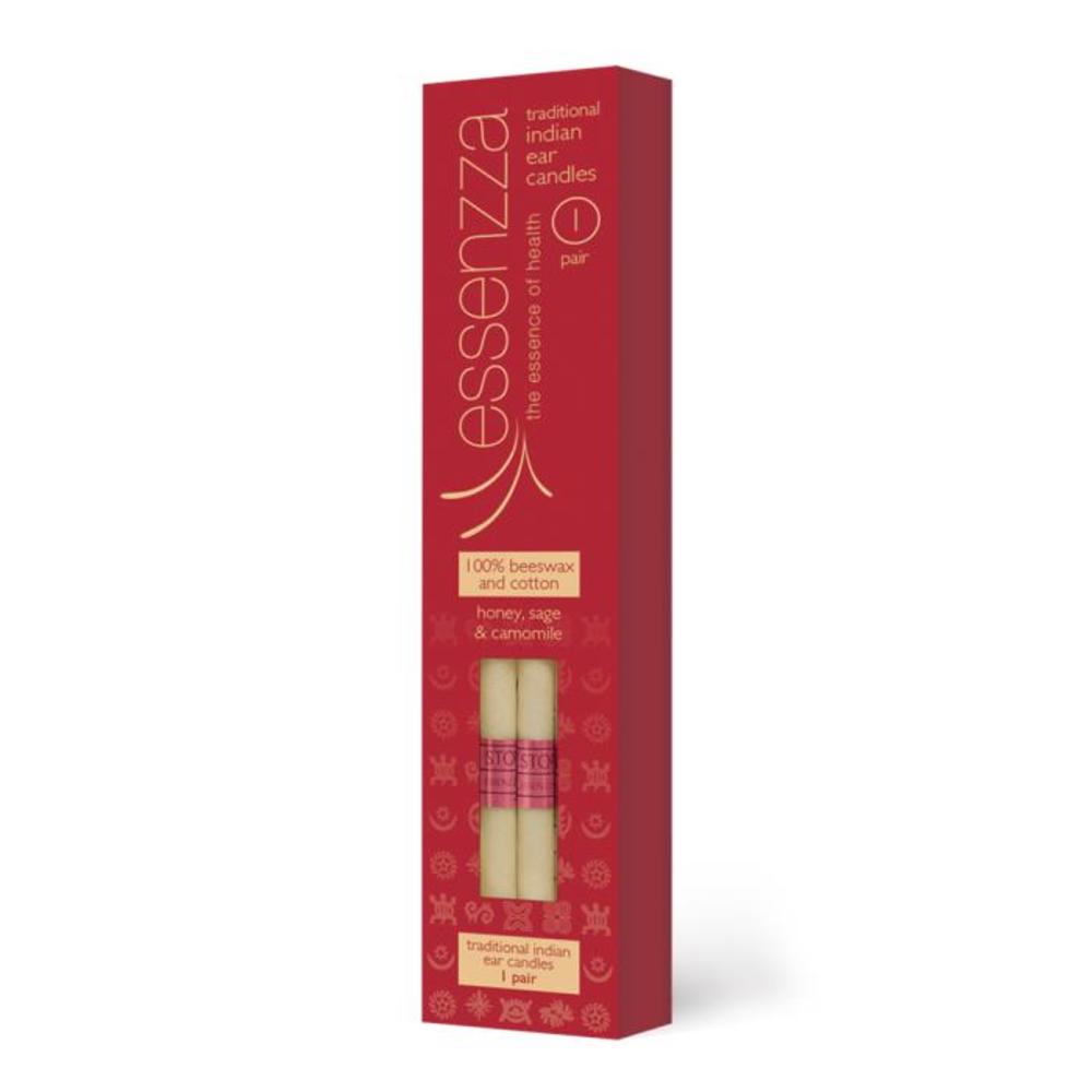 Essenzza 에쎈자 인디안 이어 캔들스 (허니, 세이지, 캐모마일)페어, Essenzza Indian Ear Candles (Honey, Sage, Camomile) 1 Pair