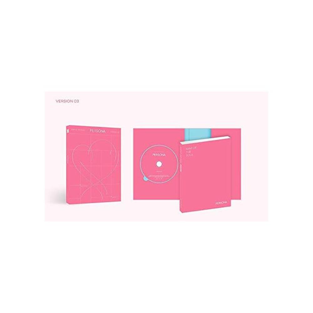 BTS Map of The Soul Persona ( Version 3 ) Album CD+Photobook+Mini Book+Photocard+Postcard+Photo Film+(Extra BTS 6 Photocards+1 Double-Sided Photocard) B08L7TS1NH