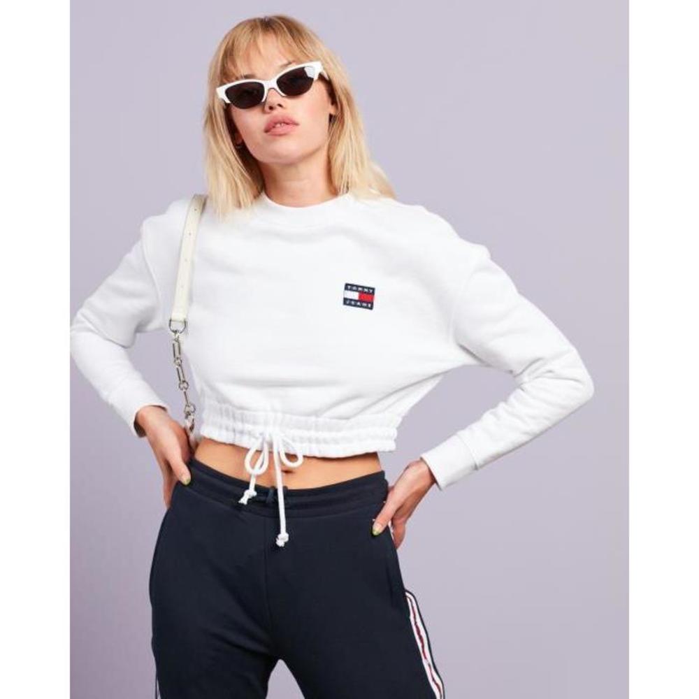 Tommy Jeans Tommy Badge Cropped Sweatshirt TO554AA78OWR