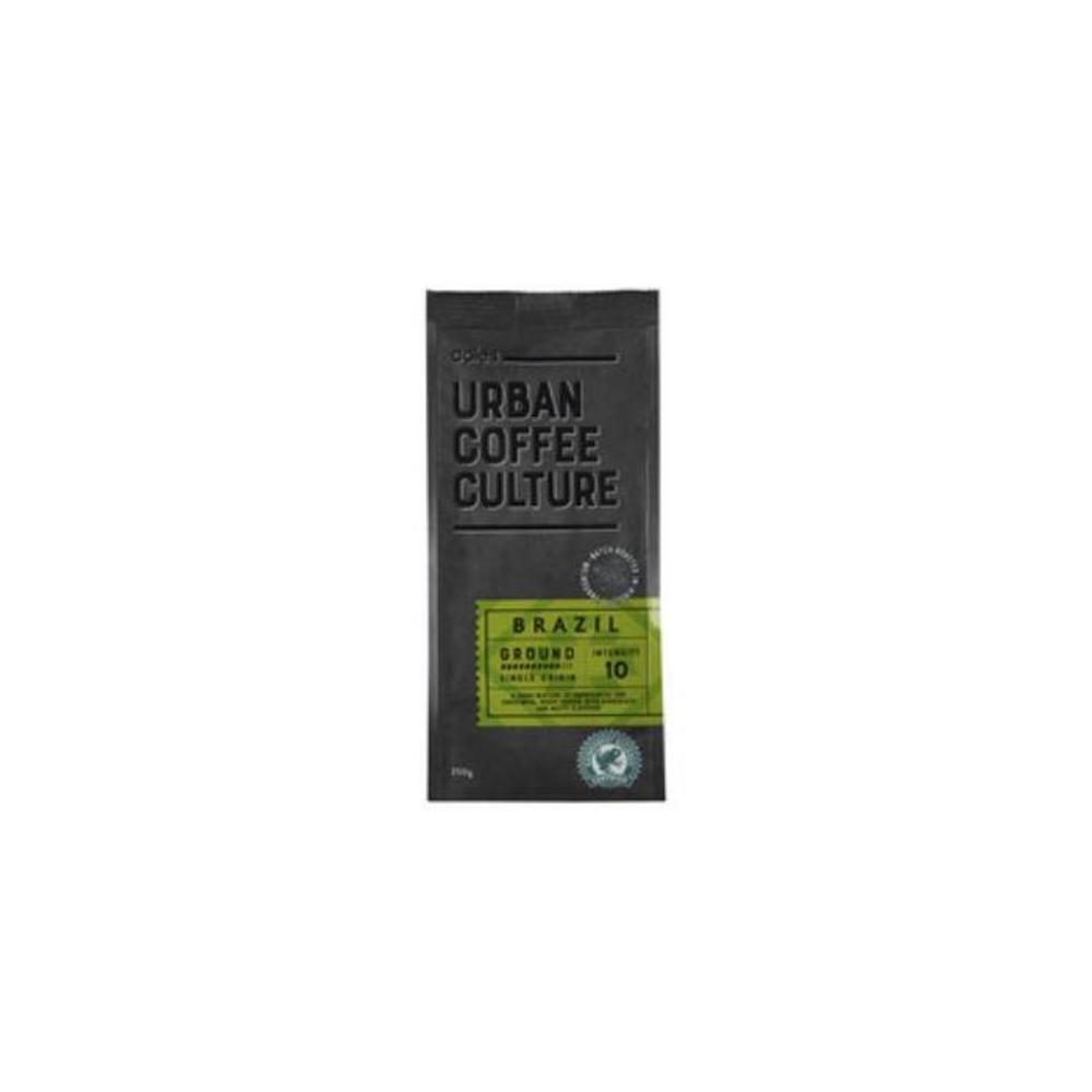 Coles Urban Coffee Culture Single Origin Ground Brazil Coffee 250g