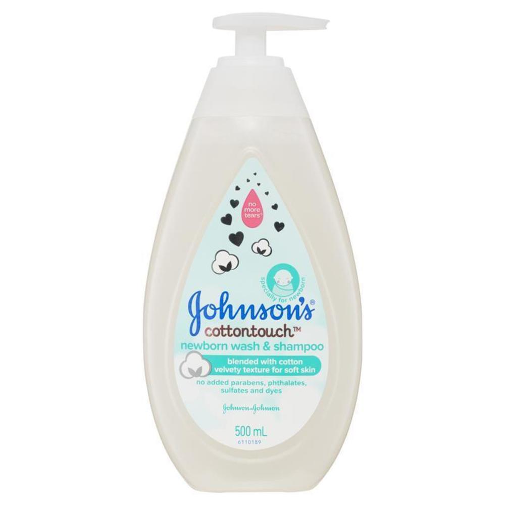 [초특가세일] 존슨스 베이비 코튼 터치 워시 앤드 샴푸 500ml, Johnsons Baby Cotton Touch Wash and Shampoo 500ml