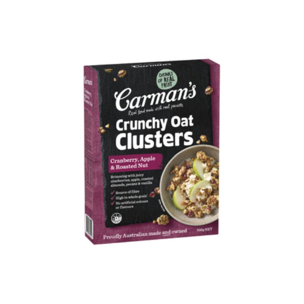 칼만스 크랜베리 애플 &amp; 넛 크런치 클러스터 500g, Carmans Cranberry Apple &amp; Nut Crunchy Clusters 500g