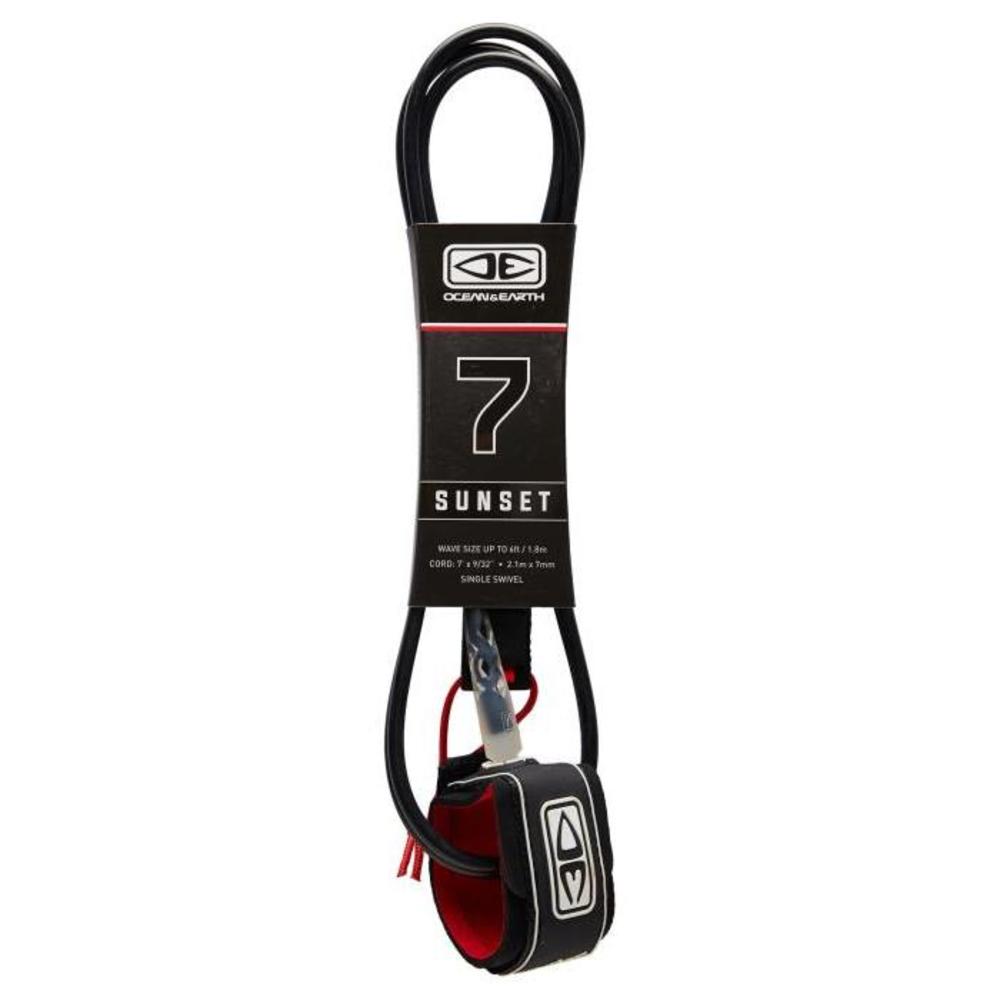OCEAN AND EARTH 70 Sunset Leash BLACK-BOARDSPORTS-SURF-OCEAN-AND-EARTH-LEASHES-LS7