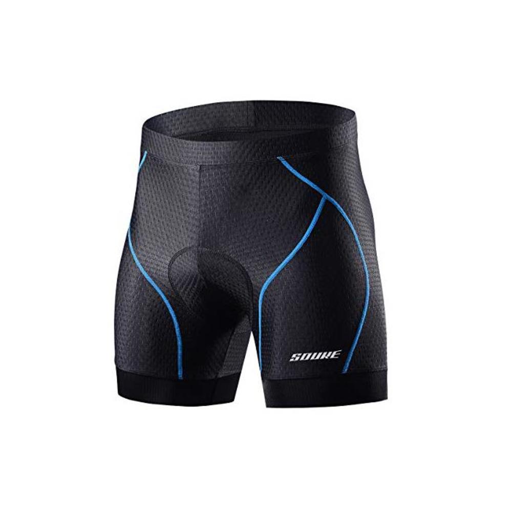 Souke Sports Mens Cycling Underwear Shorts 4D Padded Bike Bicycle MTB Liner Shorts with Anti-Slip Leg Grips B07ZLY4Z7Y