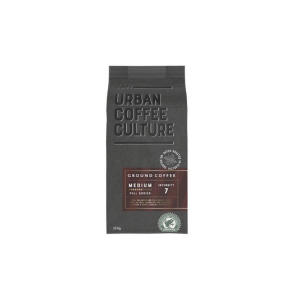 콜스 얼반 커피 컬쳐 미디엄 로스트 그라운드 커피 250g, Coles Urban Coffee Culture Medium Roast Ground Coffee 250g