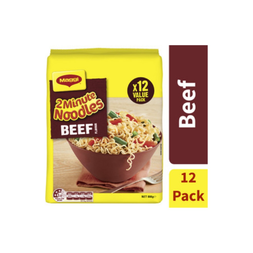 맥GI 2 미닛 누들스 비프 12 팩 888g, Maggi 2 Minute Noodles Beef 12 Pack 888g