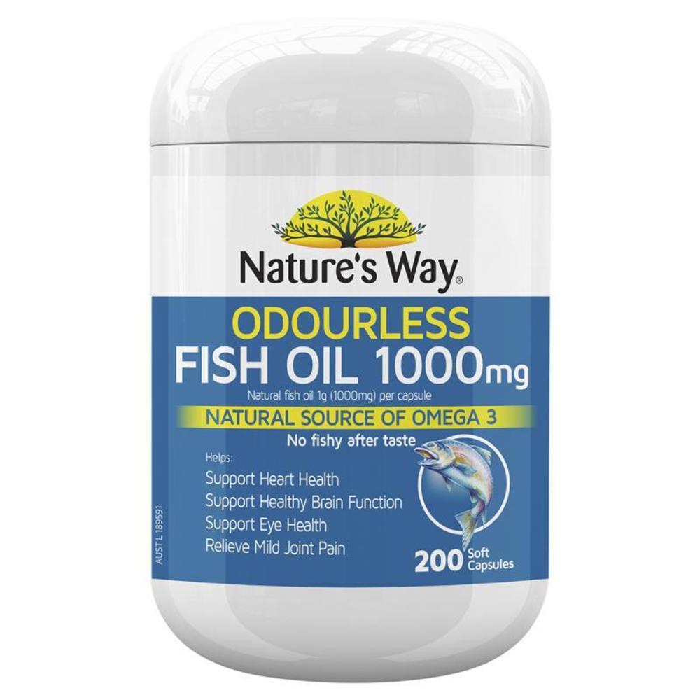 Natures Way Fish Oil 1000mg 200 Capsules