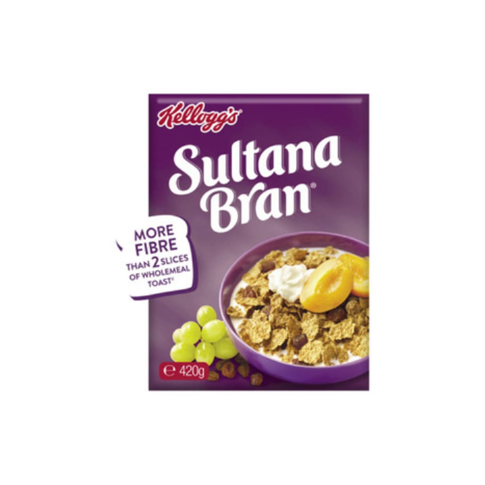 켈로그 설타나 브랜 하이 파이버 브렉퍼스트 시리얼 420g, Kelloggs Sultana Bran High Fibre Breakfast Cereal 420g
