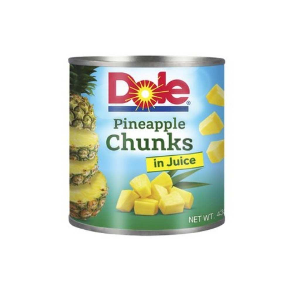 돌 파인애플 청크 인 쥬스 432g, Dole Pineapple Chunks In Juice 432g