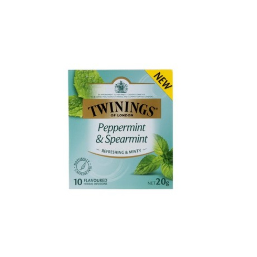 트와이닝스 페퍼민트 &amp; 스피어민트 티 배그 10 팩 20g, Twinings Peppermint &amp; Spearmint Tea Bags 10 Pack 20g
