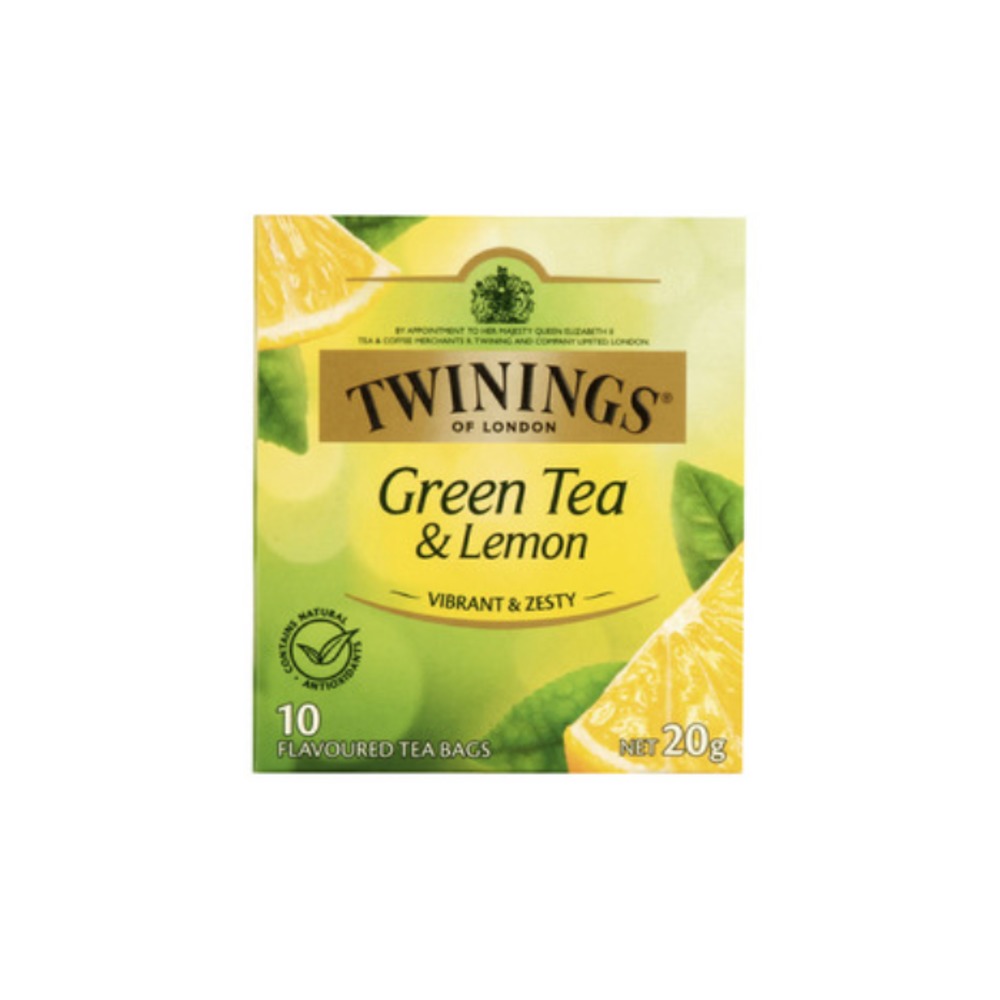 트와이닝스 레몬 플레이버 그린 티 배그 10 팩 20g, Twinings Lemon Flavour Green Tea Bags 10 Pack 20g
