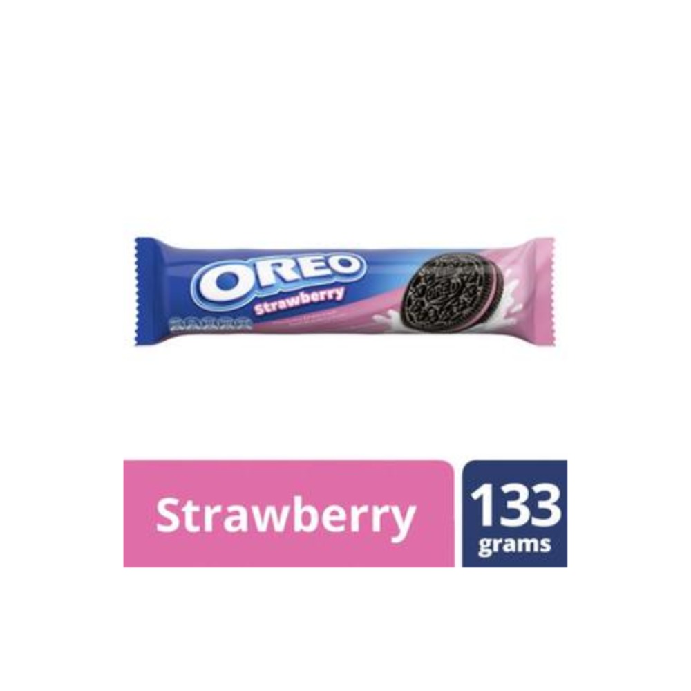 오레오 스트로베리 크림 쿠키 133g, Oreo Strawberry Creme Cookies 133g