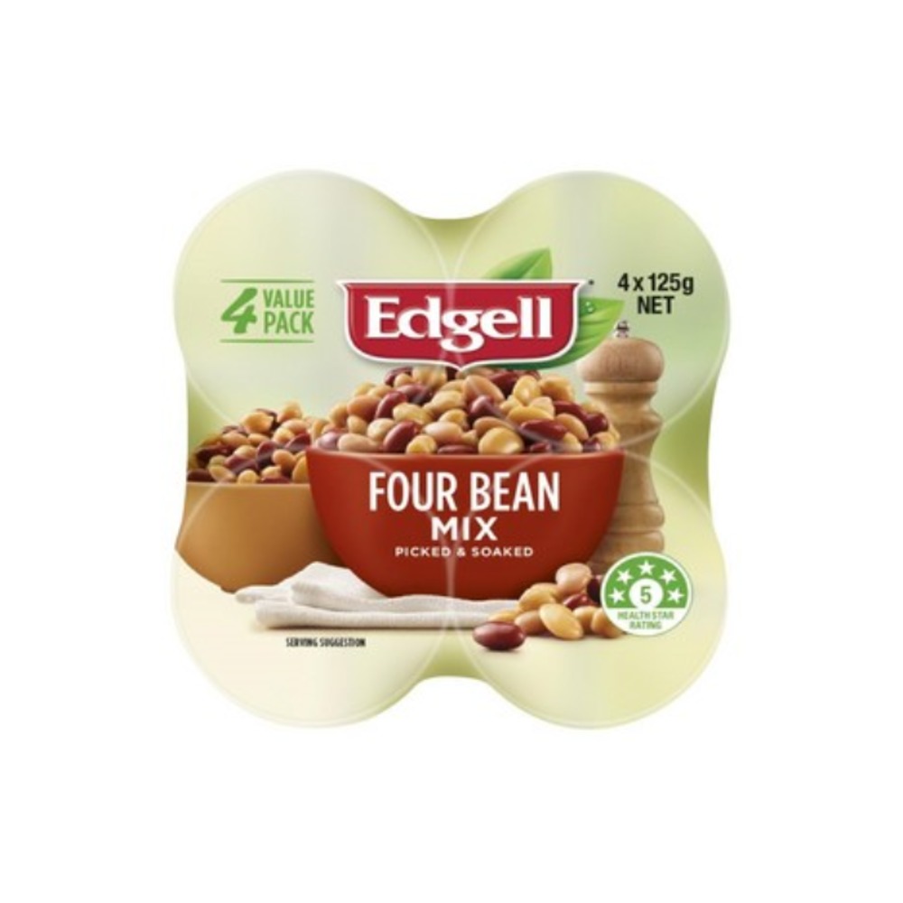 엣젤 포 빈 믹스 4 팩, Edgell Four Bean Mix 4 pack