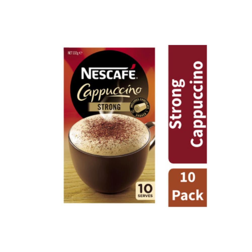 네스카페 스트롱 카푸치노 사쉐 10 팩, Nescafe Strong Cappuccino Sachets 10 pack