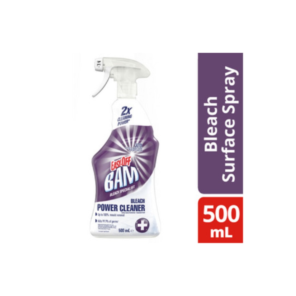 이지 오프 뱀 파워 위드 블리치 클리너 트리거 스프레이 500ml, Easy Off Bam Power with Bleach Cleaner Trigger Spray 500mL