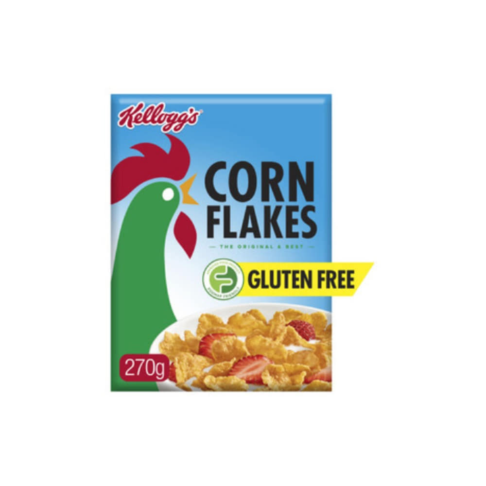 켈로그 글루텐 프리 콘 플레이크 브렉퍼스트 시리얼 270g, Kelloggs Gluten Free Corn Flakes Breakfast Cereal 270g