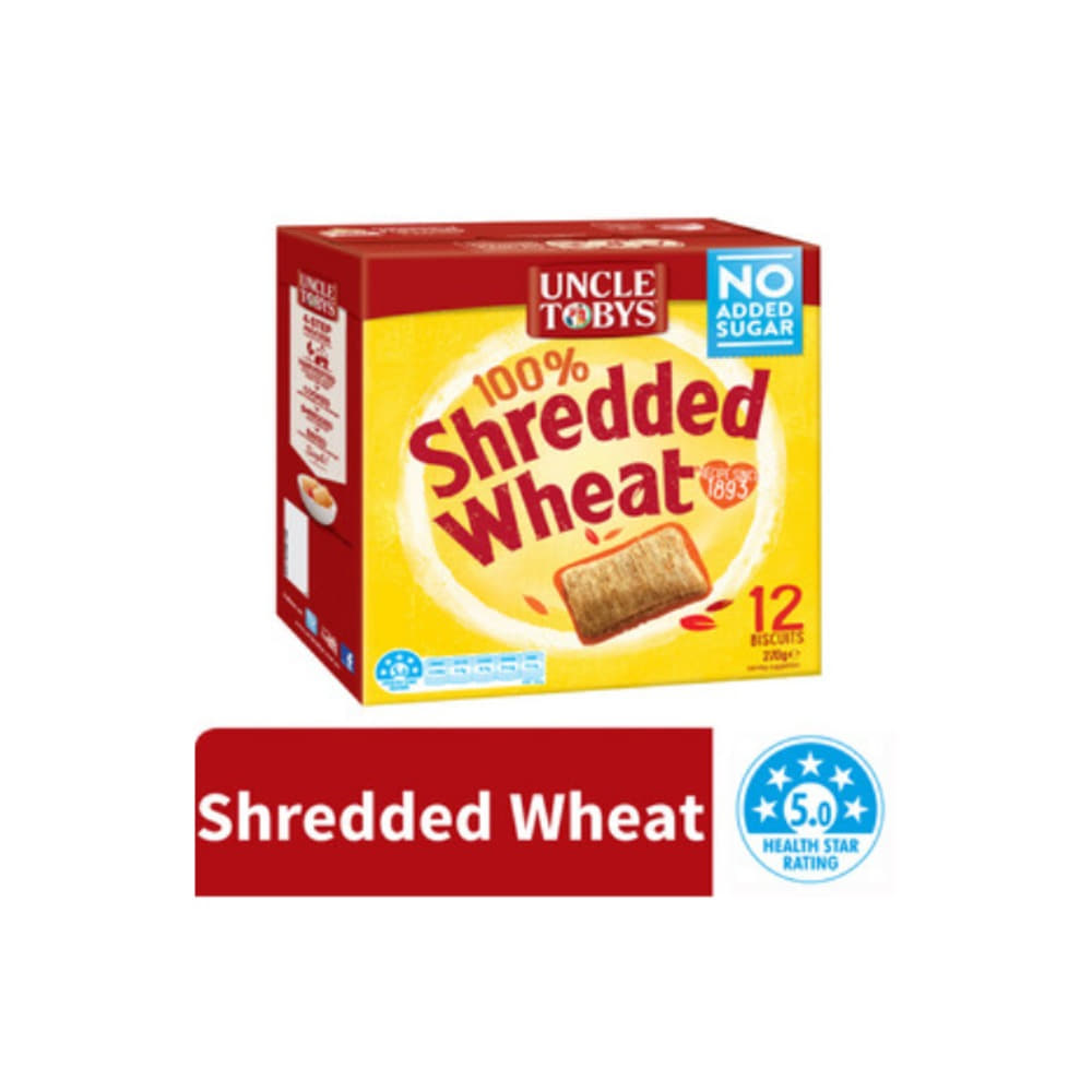 엉클 토비스 슈레디드 위트 시리얼 270g, Uncle Tobys Shredded Wheat Cereal 270g