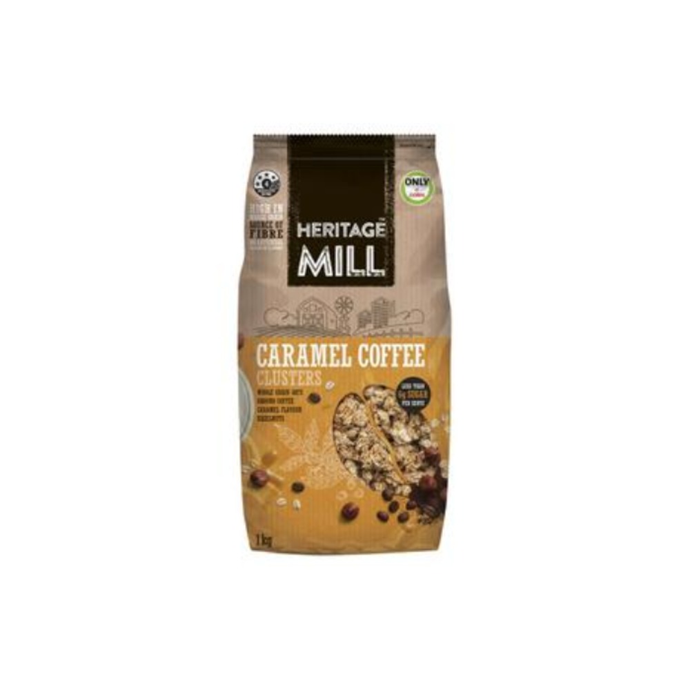 헤리티지 밀 카라멜 커피 클러스터 무슬리 1kg, Heritage Mill Caramel Coffee Clusters Muesli 1kg