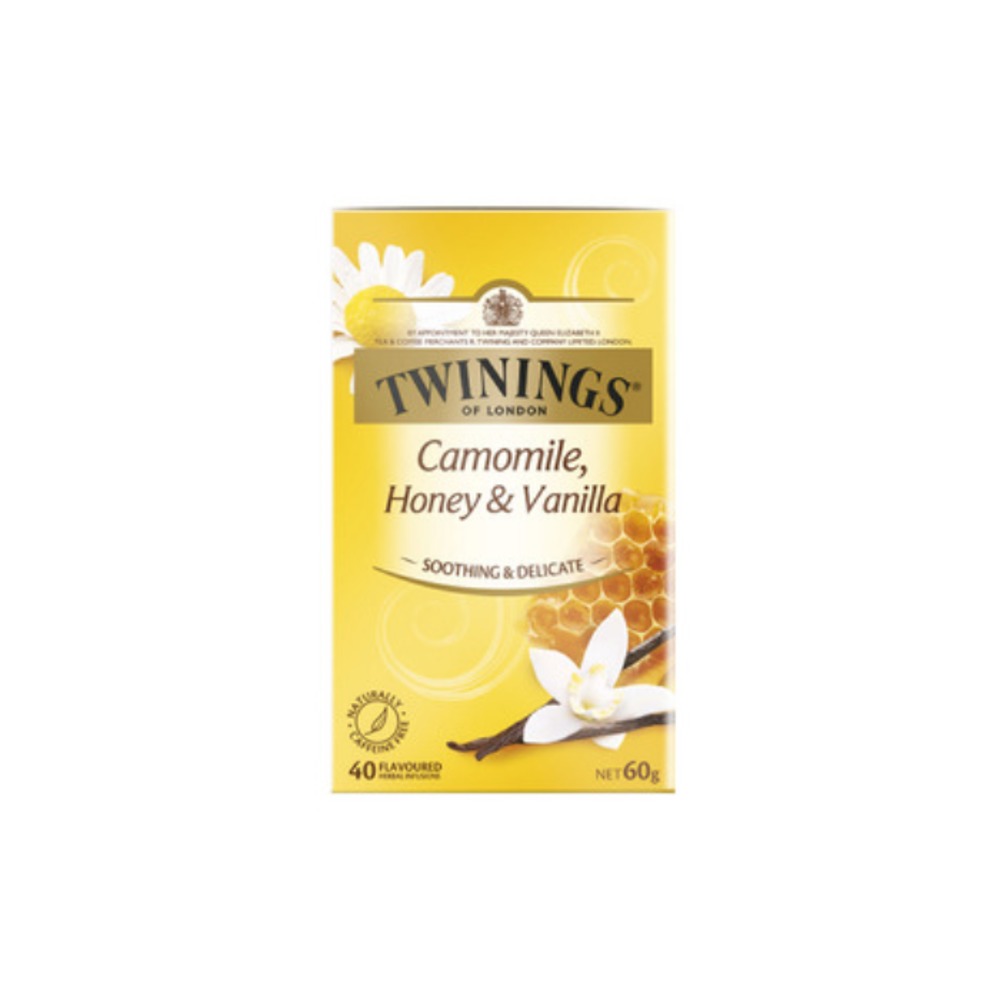트와이닝스 캐모마일 허니 &amp; 바닐라 티 배그 40 팩, Twinings Camomile Honey &amp; Vanilla Tea Bags 40 pack