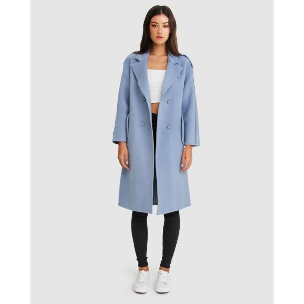Belle &amp; Bloom Aussie Sky Double-Breasted Wool Coat BE124AA12YEH