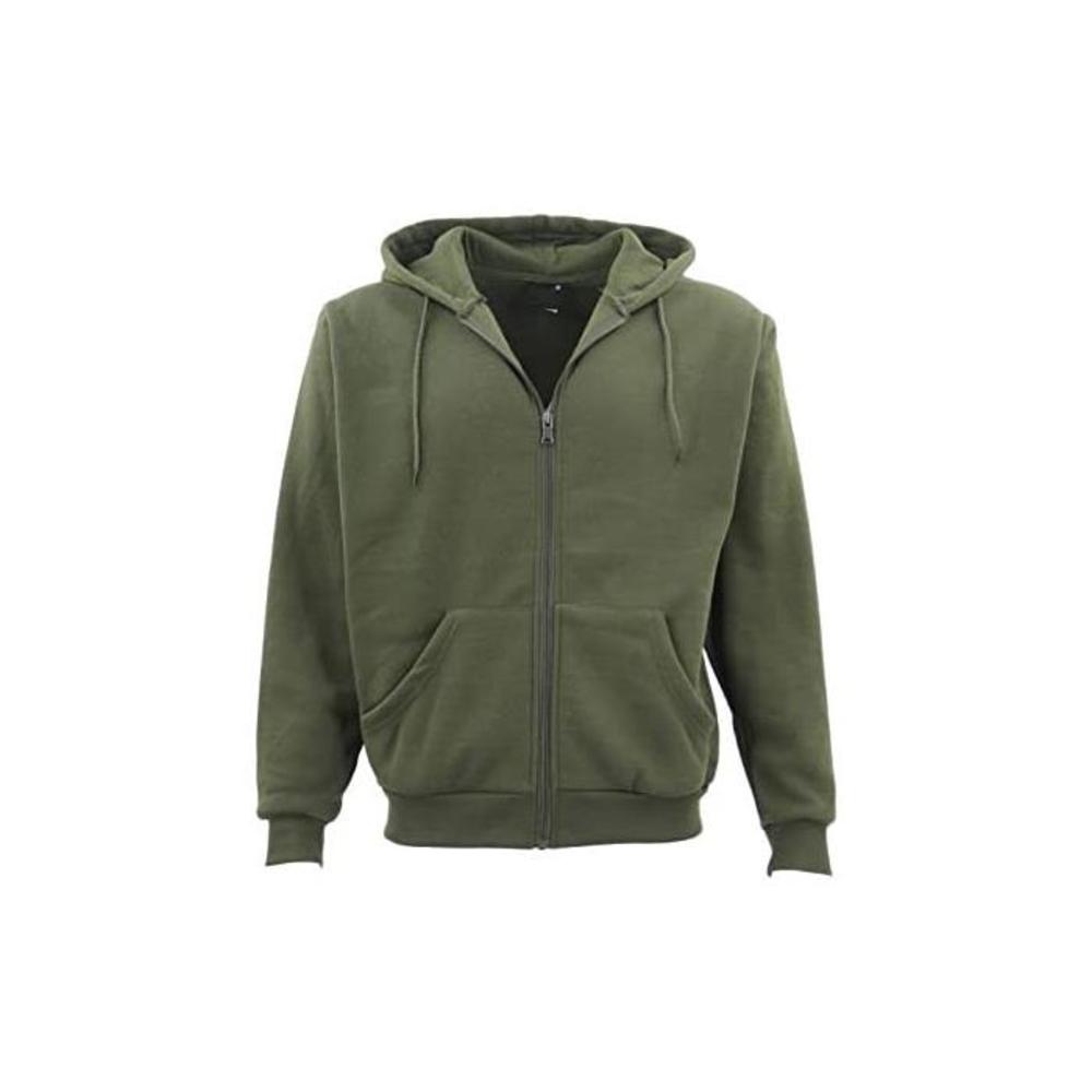 Adult Unisex Zip Plain Fleece Hoodie Hooded Jacket Mens Sweatshirt Jumper XS-6XL B07YVGQTBB