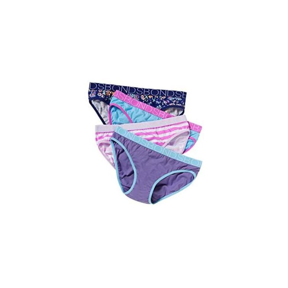 Bonds Girls Underwear Bikini Brief (4 Pack) B0771N1BWR