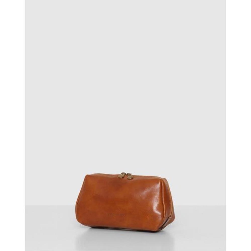 Republic of Florence The Otto Tan Leather Dopp Kit ET548AC34ATD