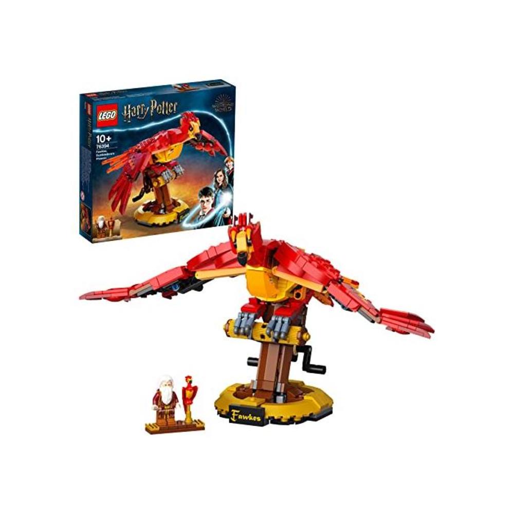 LEGO 레고 76394 헤리포터 Fawkes Dumbledore’s Phoenix 빌딩 Set, Bird Model Figure, Collectible Mechanical 토이 B091P29R33