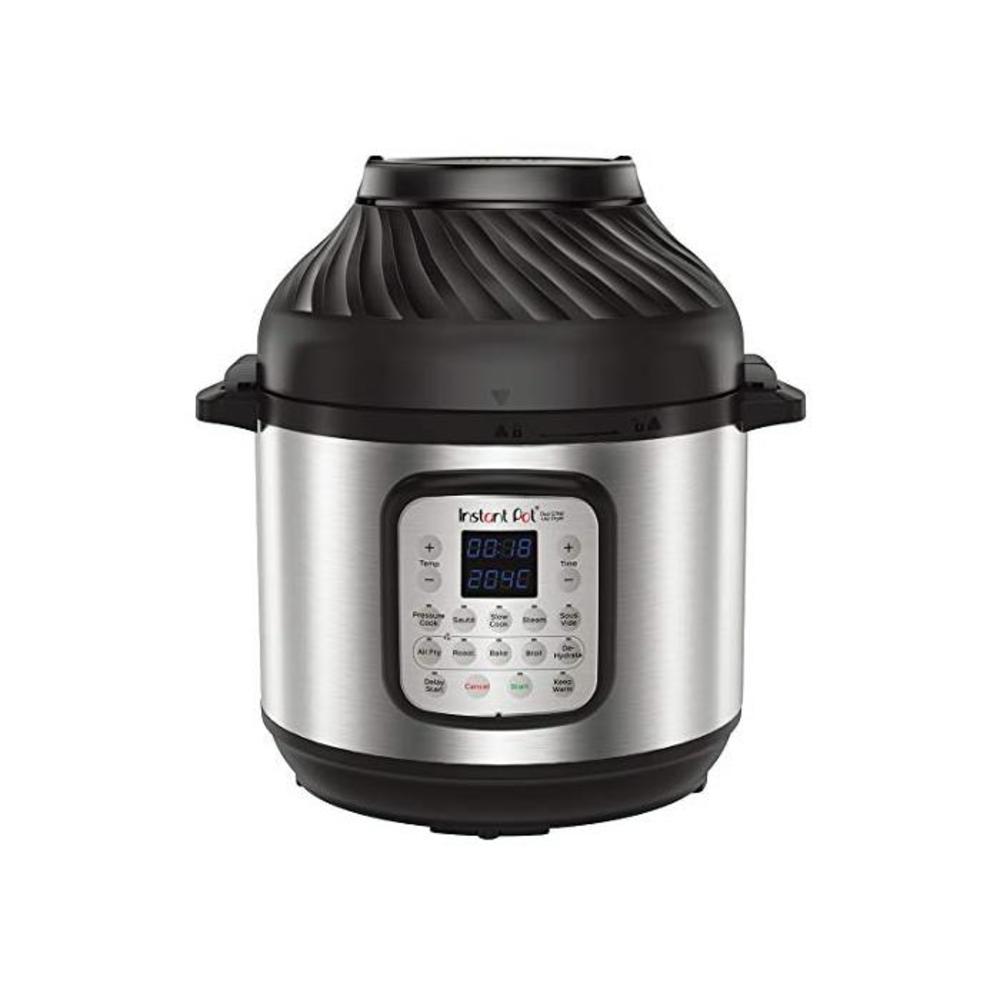 Instant Pot Duo Crisp and Air Fryer, Multi-Use Pressure Cooker and Air Fryer, Stainless Steel, 8L B08LKKQPN7