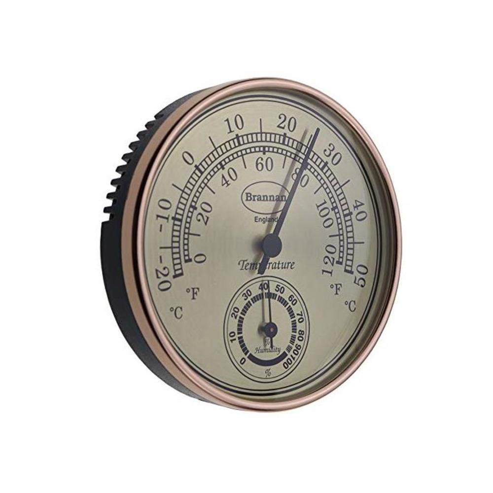 Thermometer Hygrometer Gilt Dial Garden Greenhouse Home Office - Measures Temperature and Humididty B073ZJDTY2
