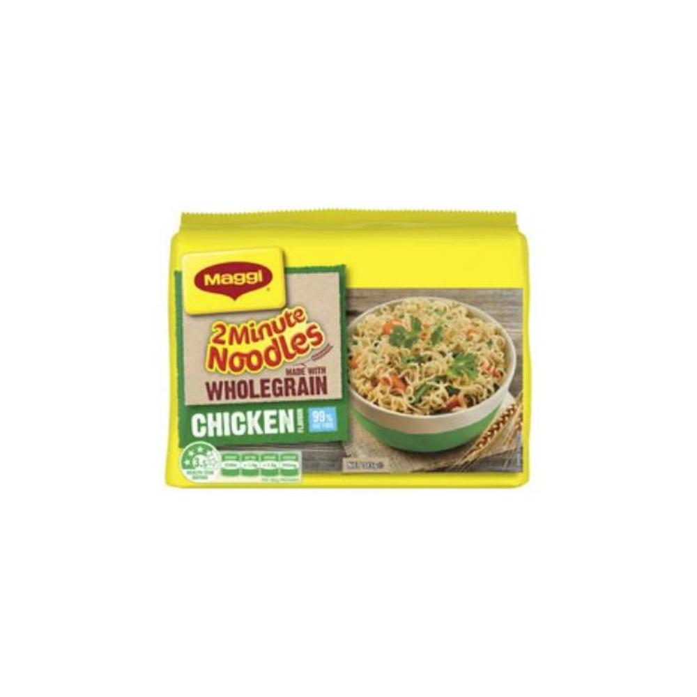 Maggi 2 Minute Noodles Chicken Wholegrain 5 Pack 345g