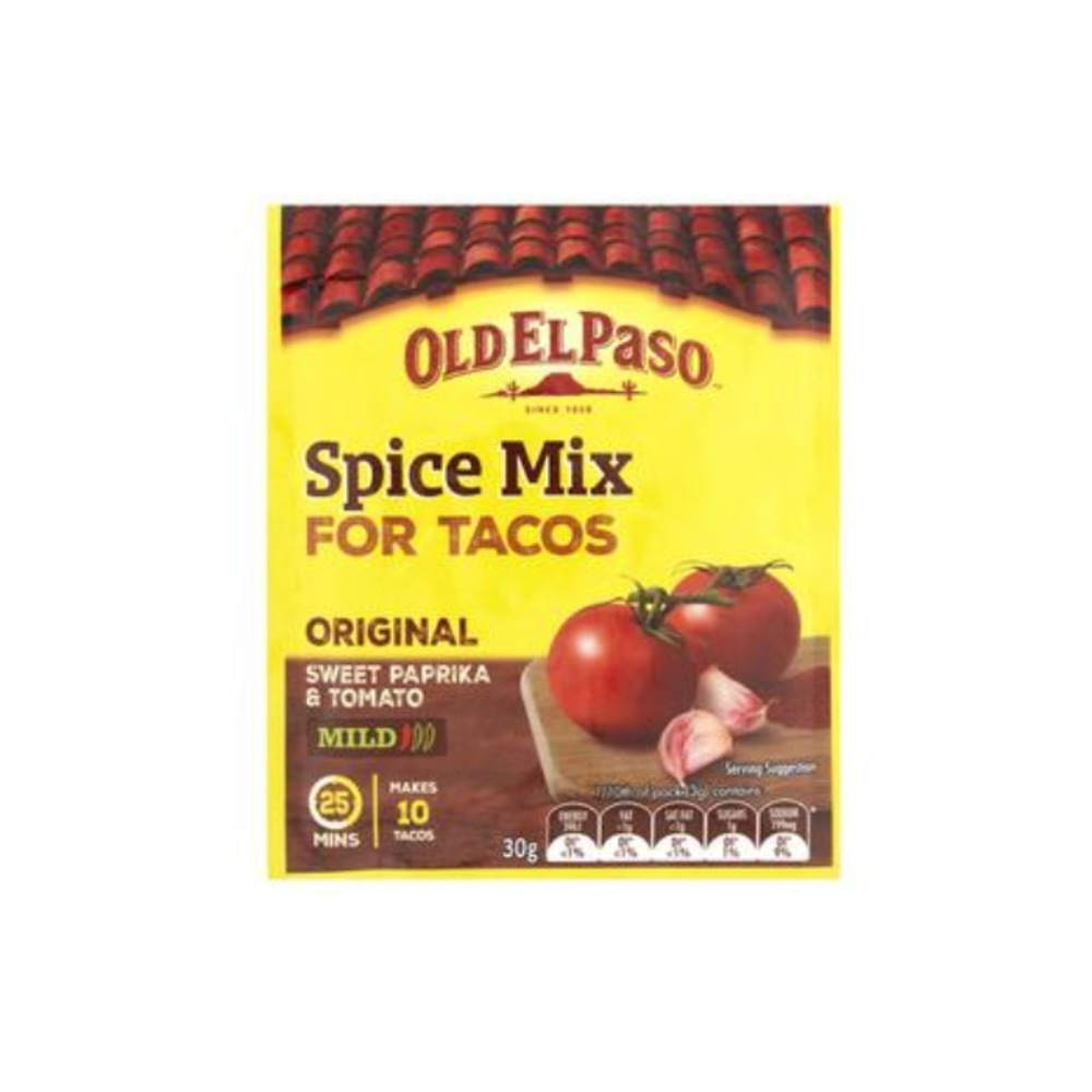 올드 엘 페이소 스파이스 믹스 포 타코스 마일드 30g, Old El Paso Spice Mix For Tacos Mild 30g