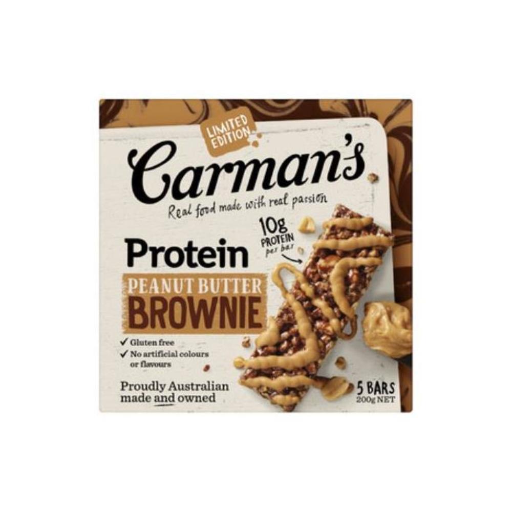 Carman&#039;s Peanut Butter Brownie Protein Bar 200g