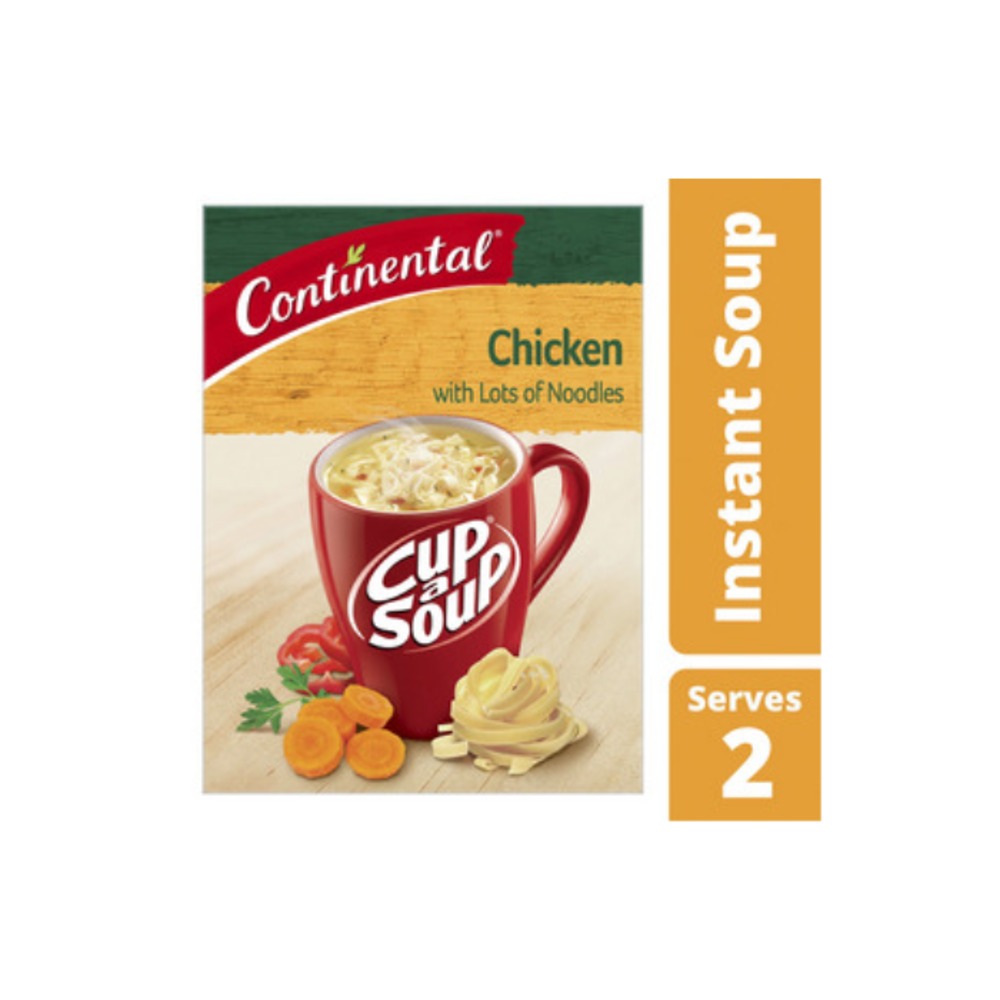 콘티넨탈 컵 A 수프 치킨 위드 랏츠 오브 누들스 서브 2 60g, Continental Cup A Soup Chicken With Lots of Noodles Serves 2 60g