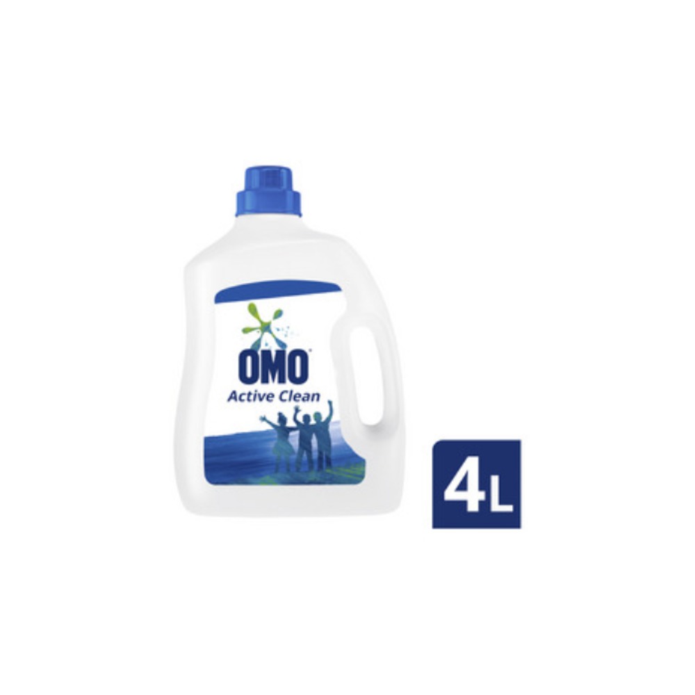 오모 액티브 클린 탑 &amp; 프론트 로더 론드리 리퀴드 디터전트 4L, OMO Active Clean Top &amp; Front Loader Laundry Liquid Detergent 4L