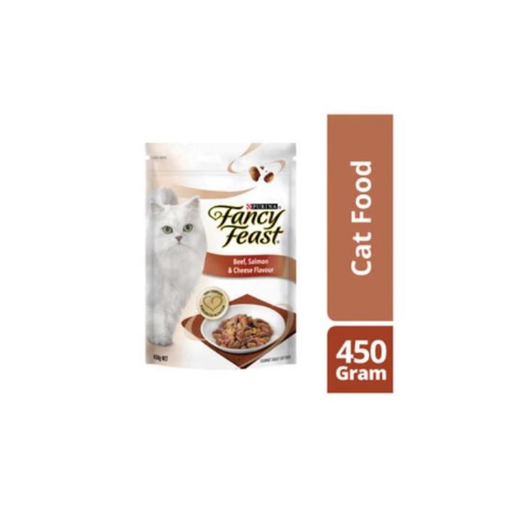 Fancy Feast Beef Salmon &amp; Cheese Dry Cat Food 450g 5097065P