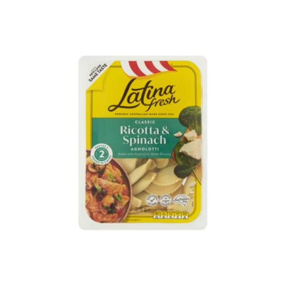 라티나 프레쉬 리코타 &amp; 스피니치 애그노로티 375g, Latina Fresh Ricotta &amp; Spinach Agnolotti 375g