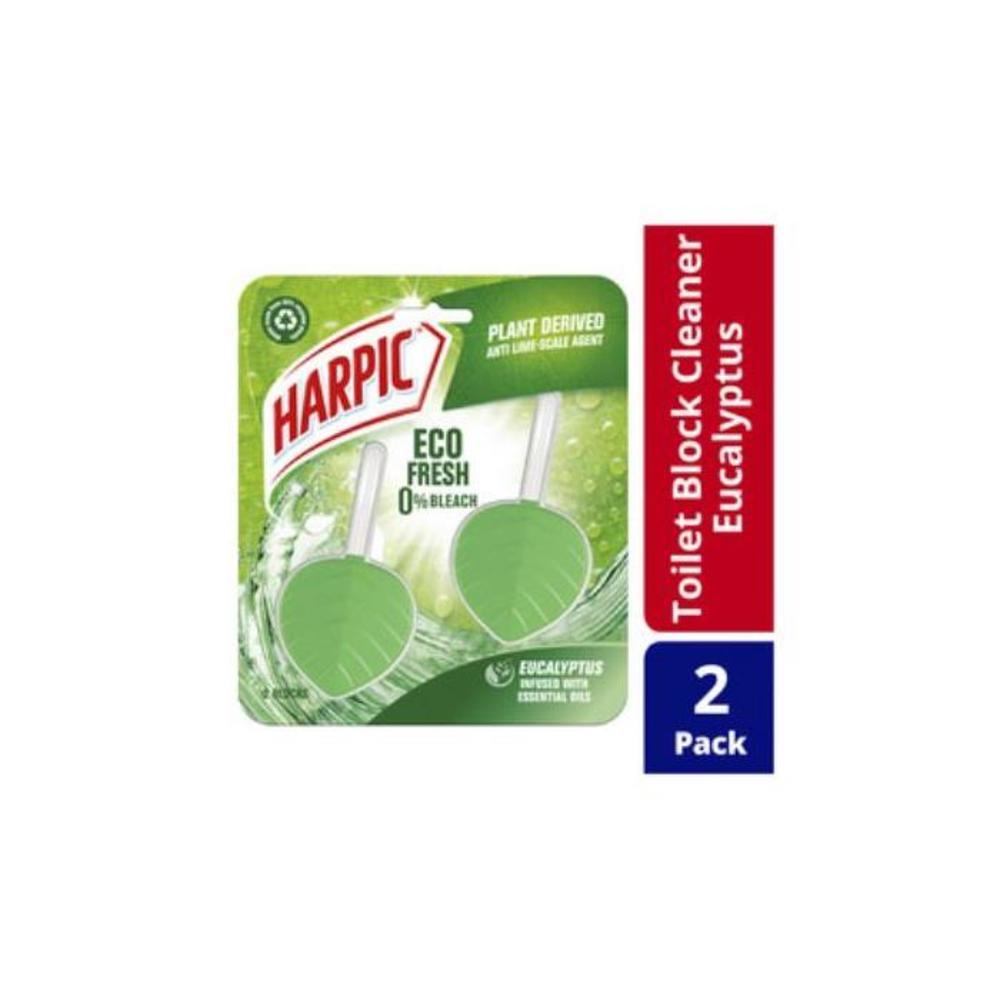 Harpic Eco Fresh In Bowl Cleaner Eucalyptus 2 Pack 70g