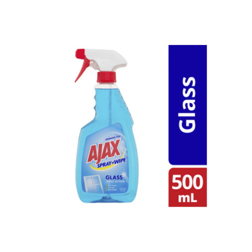 에이잭스 스프레이 N 와이프 글라스 클리너 500ml, Ajax Spray N Wipe Glass Cleaner 500mL