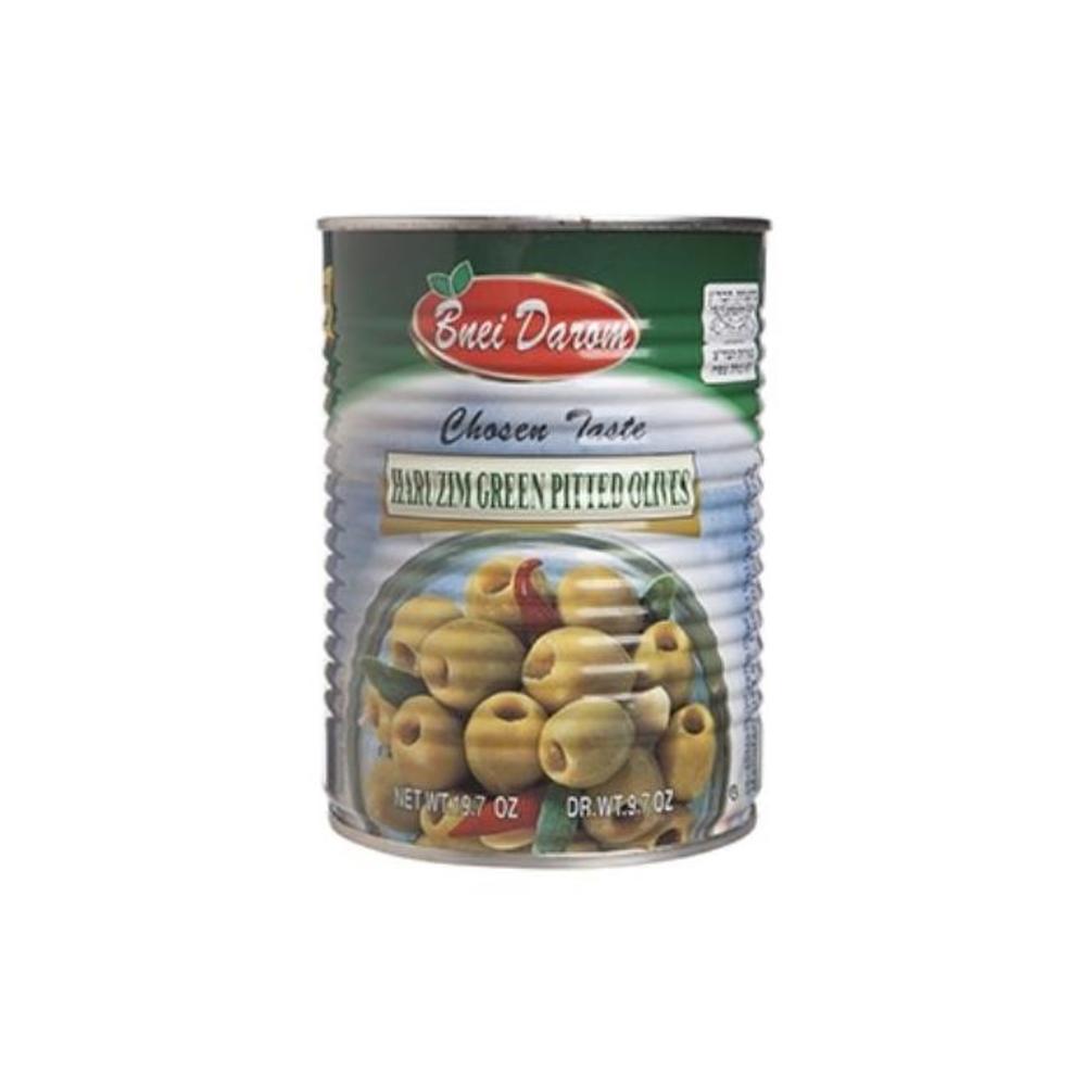 Bnei Darom Haruzim Green Pitted Olives 560g